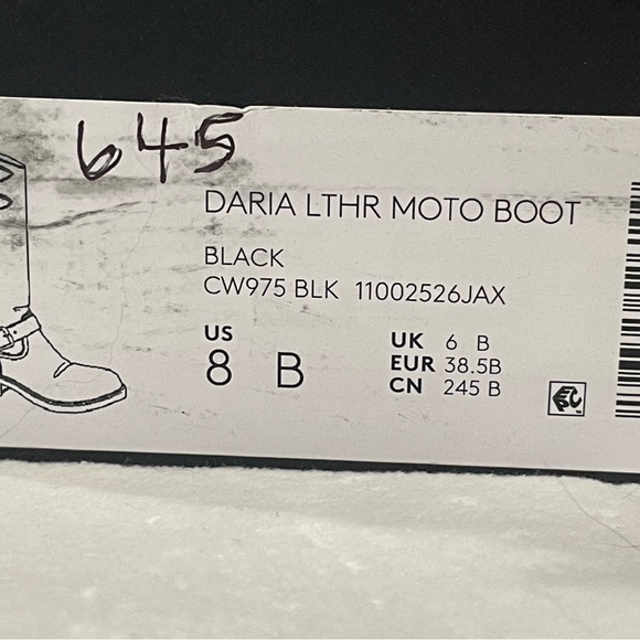 Coach Daria Buckled Tall Moto Boots Sz 8 BNWB - Picture 9 of 9